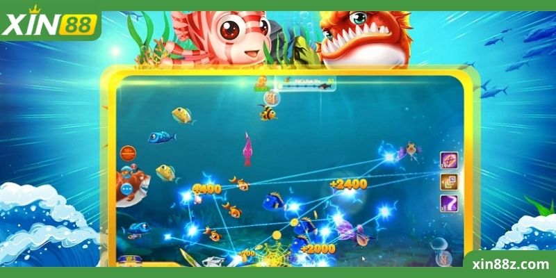 Giao diện game bắn cá Xin88 rất bắt mắt và hài hoà 